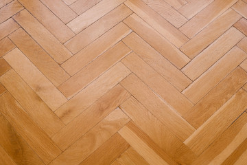 parquet floor, wooden floor closeup - herringbone ,