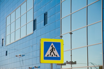 Pedestrian crossing sign
