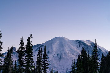 Mount Rainier National Park Sunset