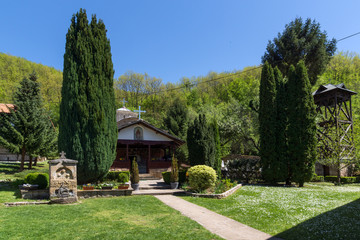 Panoramic view of Medieval Temski monastery St. George, Pirot Region, Republic of Serbia