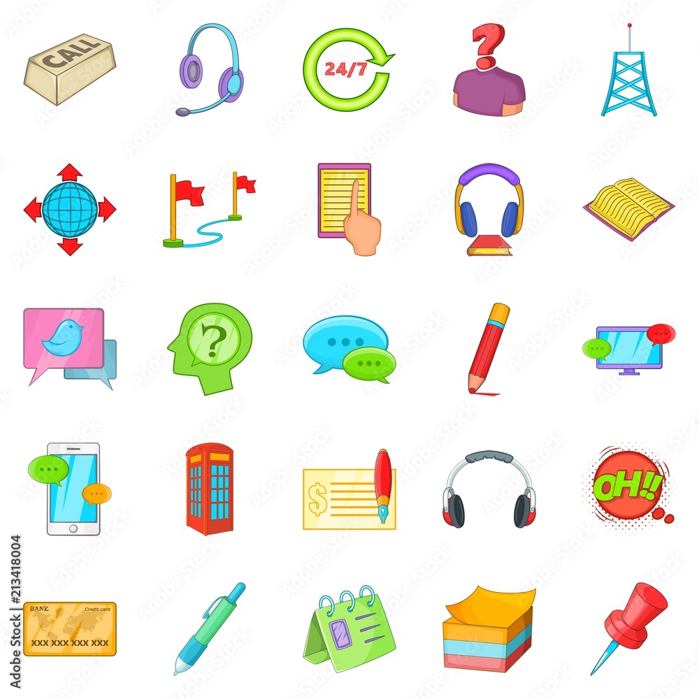 Poster appointment icons set. cartoon set of 25 appointment vector icons for web isolated on white backgrou
