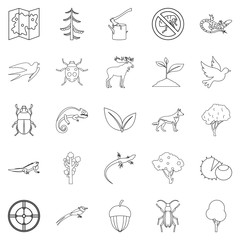 Fototapeta premium Locality icons set. Outline set of 25 locality vector icons for web isolated on white background