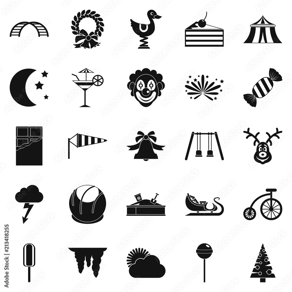 Aufkleber courtyard icons set. simple set of 25 courtyard vector icons for web isolated on white background