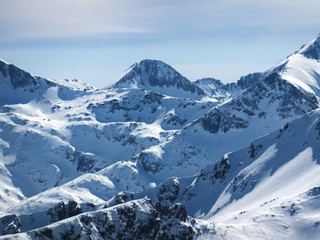 Winter landscape from Todorka peak, Pirin Mountain, Bulgaria