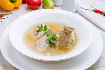 Khashlama with lamb
