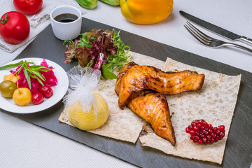 the shish kebab from sturgeon