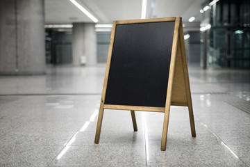 chalkboard on corporate background turned left horizontally