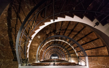 Escalier dans un bâtiment de Madrid