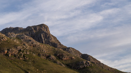 Montagne, ciel et nuage à Stellenbosch Afrique du Sud