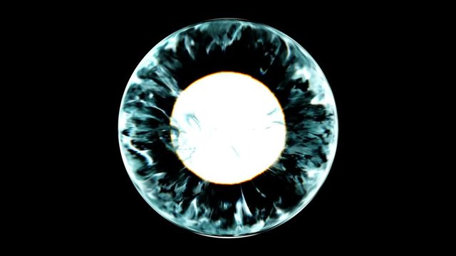 Brigth core of an alien star before explosion