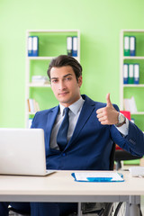 Businessman working in the office