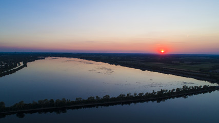 Speichersee Sonnenuntergang
