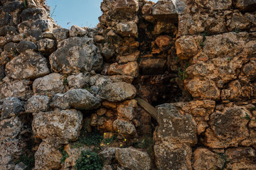 Alanya Kalesi. Brick ancient castle wall. Alanya, Turkey. Wonderful country. Ruins of the fortress of Alanya.Brick wall. Castle in Turkey.