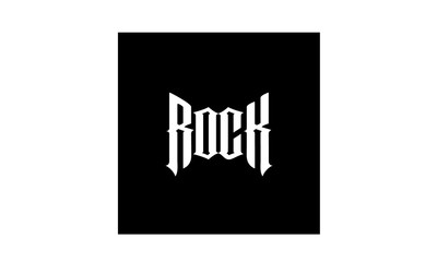 ROCK music typography lettering for metal musician band logo design