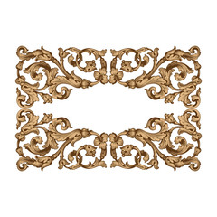 Retro baroque decorations element