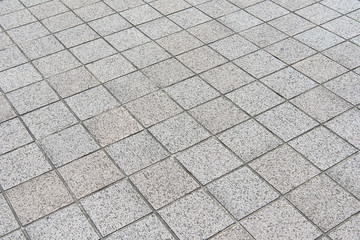 stone floor, square pattern, Detail of concrete pavement.