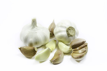 The Garlic With White Background