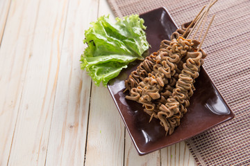 sate usus. indonesian food