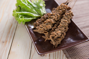 sate usus. indonesian food