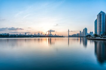 Fototapeta na wymiar Guangzhou sunrise scenery