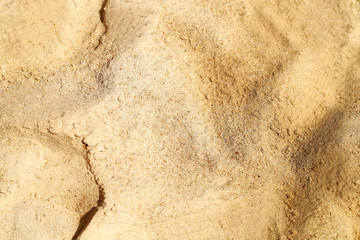 Photo of a macro background of white fine sand