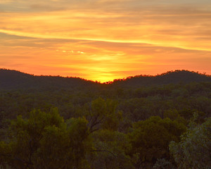 Naklejka premium Outback Queensland Sunset