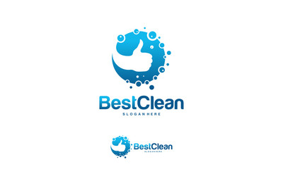 Best Clean logo designs concept vector, Laundry, Washing logo vector
