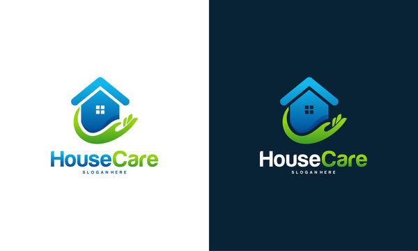 House Care logo designs concept vector