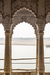 Temple balcony in Varanasi, India