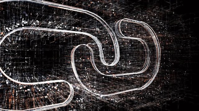 4k Blockchain symbol.chain model,Cripto currency bitcoin.The Matrix style binary computer code,changing from zero to one digits,Global internet worldwide.abstract future tech background.