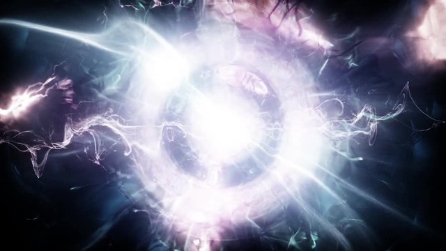 animated plasma effect of a powerful and spiritual element
