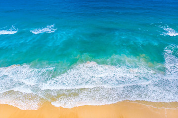 Sea Aerial view, Top view, nature background.sea and beach,Phuket,Thailand.