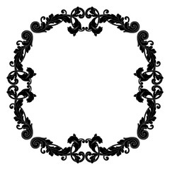 Retro baroque decorations element