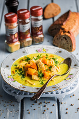 Spicy chicken soup
