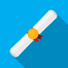 Degree scroll vector flat design.