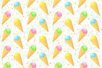 Ice cream pattern