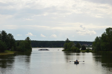 Fototapeta na wymiar Reservoir Cna. Minsk. Belarus. 