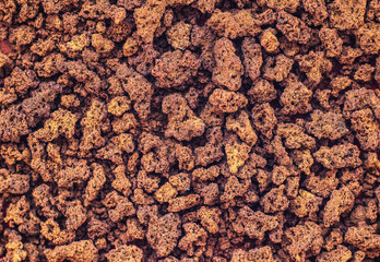 Texture of instant coffee powder, macro photography, Java