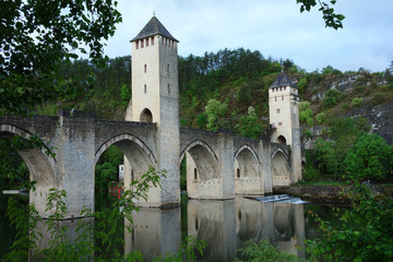 Pont Valentre bridge on the Lot river in Cahors