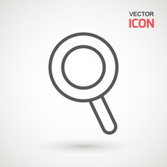 Check mark search graphic design single icon vector illustration. Approved or certified medal icon in a flat design. Rosette icon. Award vector.