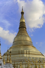 Shwedagon Pagode, Rangun, Myanmar, Asien - obrazy, fototapety, plakaty