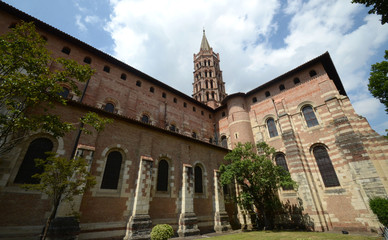 Fototapeta na wymiar Cathédrale Saint Cernin à Toulouse