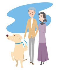 シニア_犬の散歩2