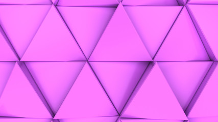 Fototapeta premium Pattern of purple triangle prisms