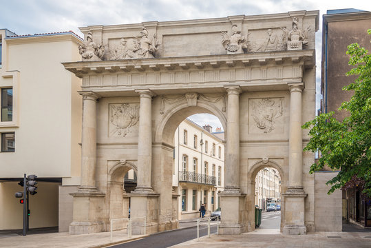 View at the Stanislas gate in Nancy - France