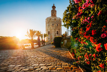 Fototapeta premium Torre del Oro, Sewilla, Hiszpania
