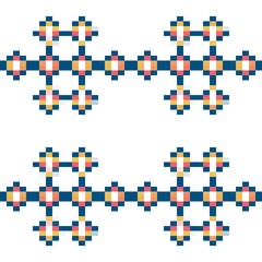 Colorful pixel pattern. Pastel  vector illustration EPS10.