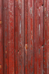 painted wall of boards