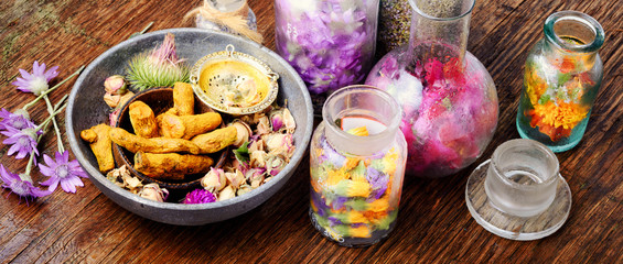 Herbs medicine flowers