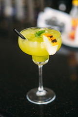 Colorfull cocktail on the bar